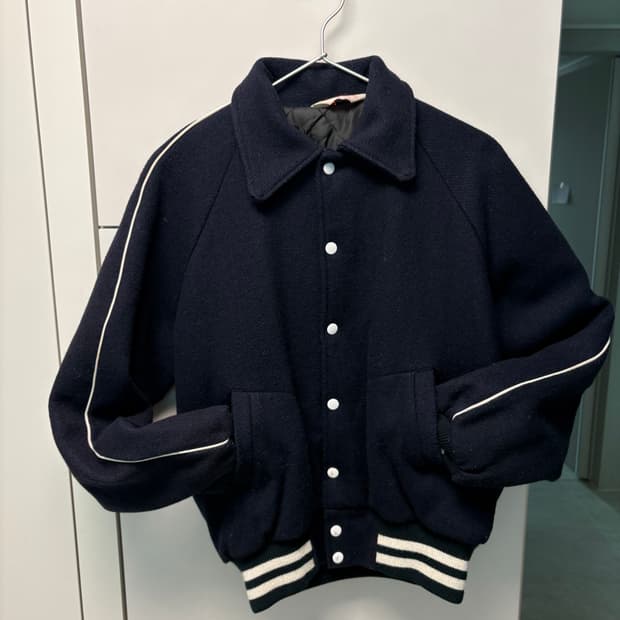 아메리칸 빈티지 바시티 자켓 네이비 남성95 / 여성55-66