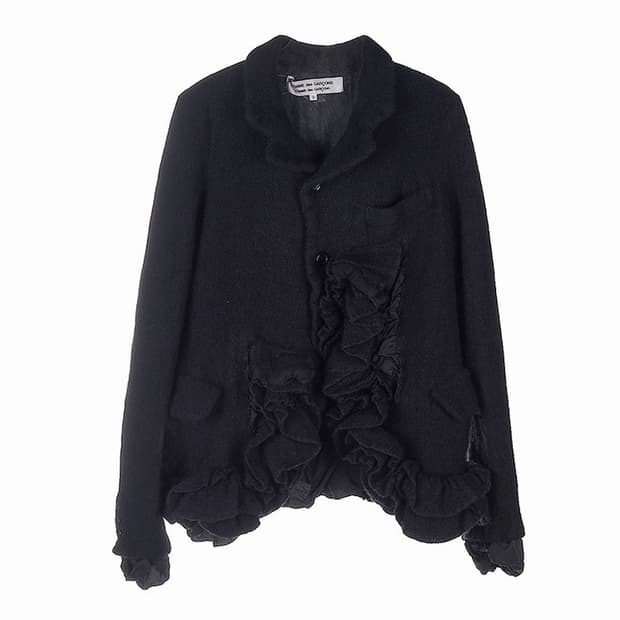 Comme des garcons 꼼꼼 22aw 축융 러플 자켓 s