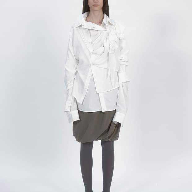 낫띵에브리띵 balloon skirt - khaki