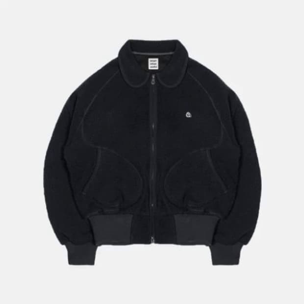 SUU (현 코이세이오) ROUND COLLAR FLEECE JACKET