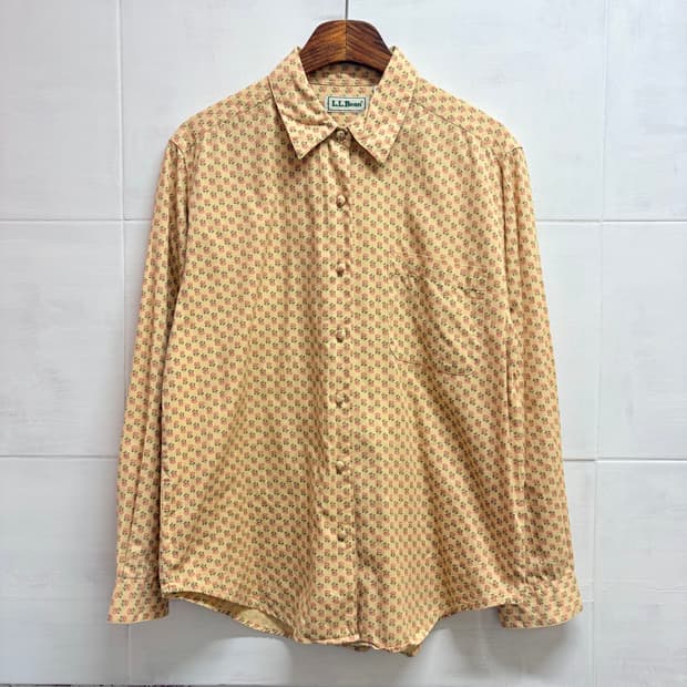 L.L.Bean 엘엘빈 플라워 코튼 블라우스 셔츠 