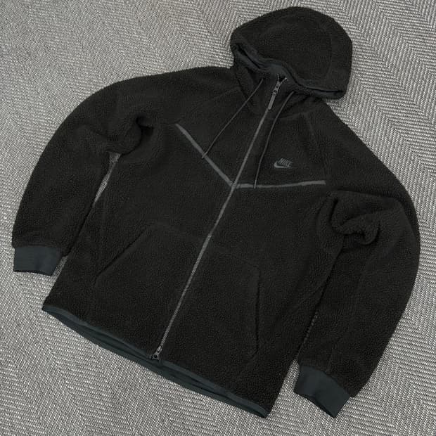 나이키 스우시 플리스자켓 블랙L