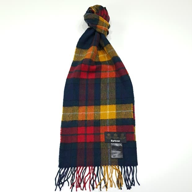 MX601 바버 램스울캐시미어 타탄체크 멀티 머플러 목도리