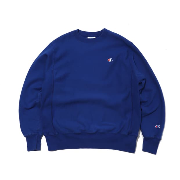 CHAMPION 리버스위브 블루 맨투맨 size M