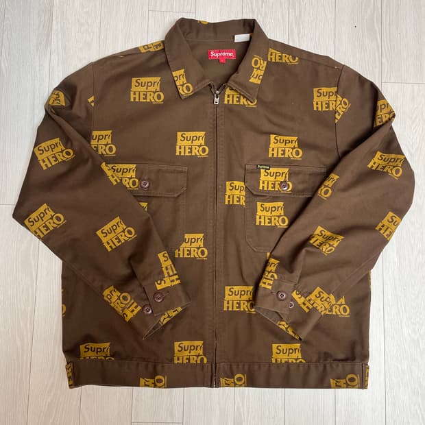 슈프림 안티히어로 워크자켓 브라운
