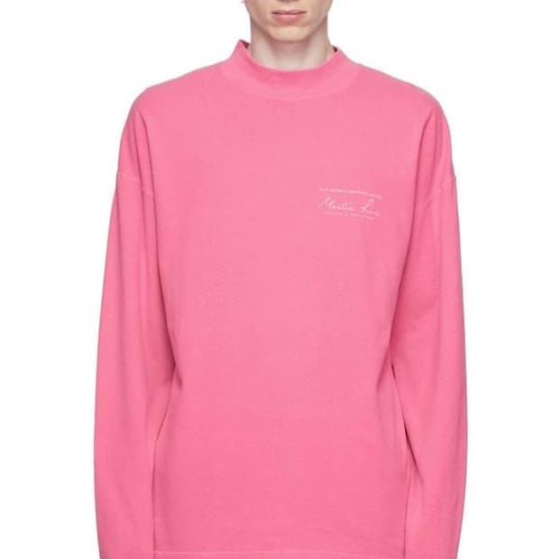 martine rose funnel neck pink 마틴로즈 티셔츠