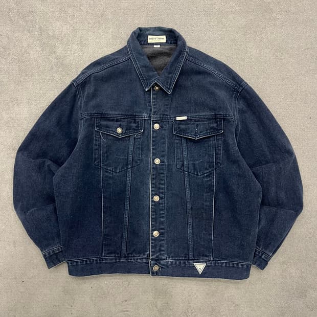 105 게스 90s 블랭킷 데님 트러커 자켓