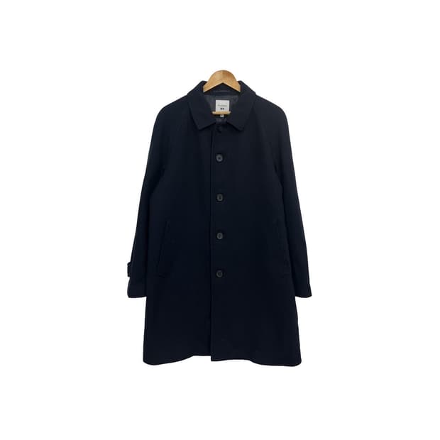 유니클로 JW앤더슨 네이비 모직 싱글 남성 코트