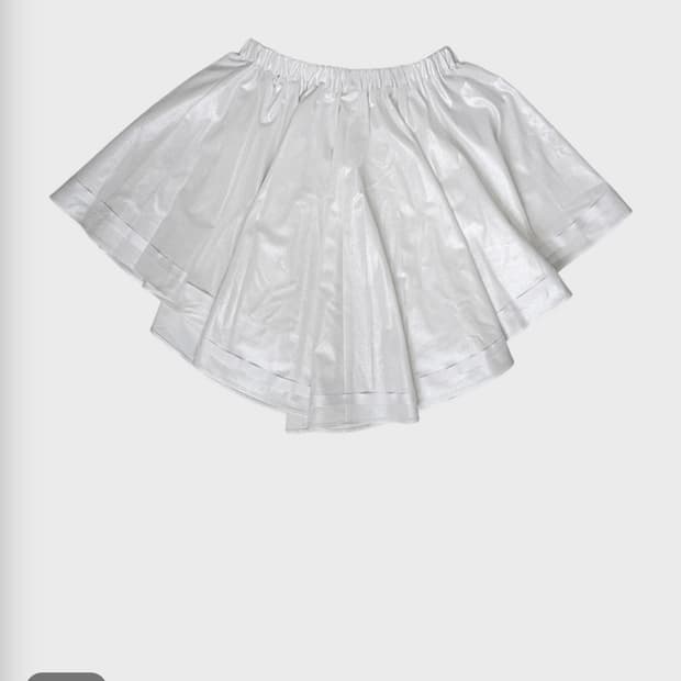 PHILOCALY SEOUL FOIL FLARED MINI SKIRT