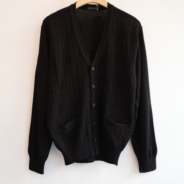 Japan brand 패턴 울 가디건