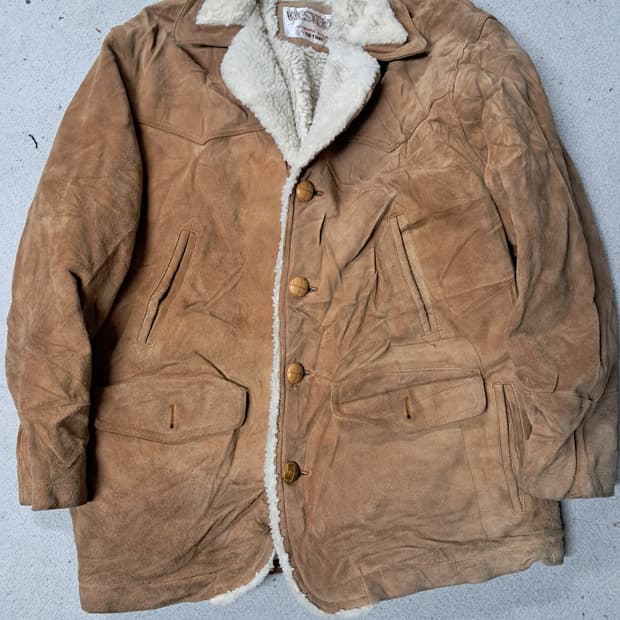 on time 쇼트 웨스턴 스웨이드자켓