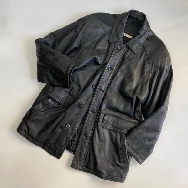 [L] 90s Vintage 양가죽 코트