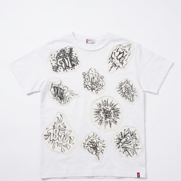 리바이스 레드 탭 한정판 그래피티 반팔