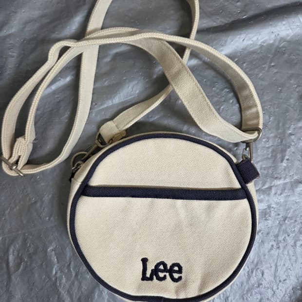 Lee 템버린 캔버스 미니크로스백 