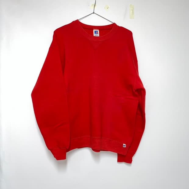 90년대 미제 러셀 에슬레틱 스웻셔츠 레드 