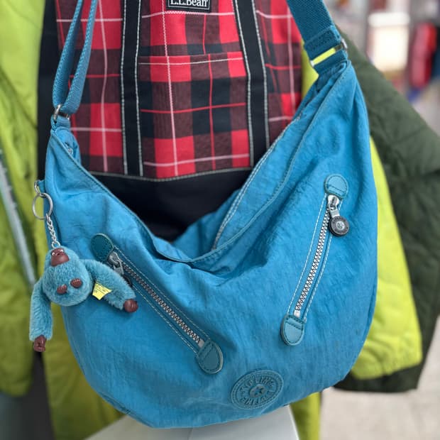 Vintage Kipling Half Circle Bag