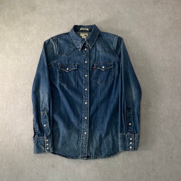 W 95 리바이스 레드루프 웨스턴 데님 셔츠