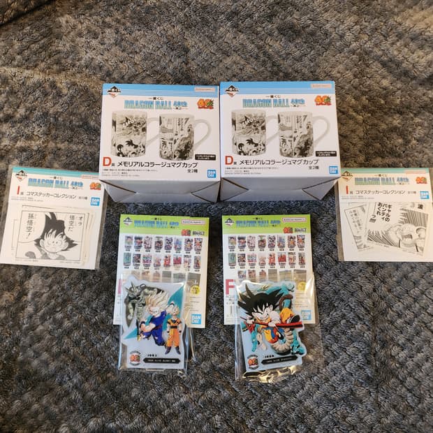 제일복권 드래곤볼 40주년 D상 컵 2개 일괄