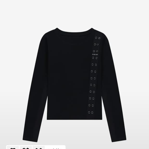 구해요!!!아캄 롱슬리브 Side Eyelet Long Sleeve