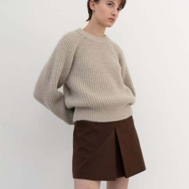 le 르 라글랑 니트(오트밀/차콜)