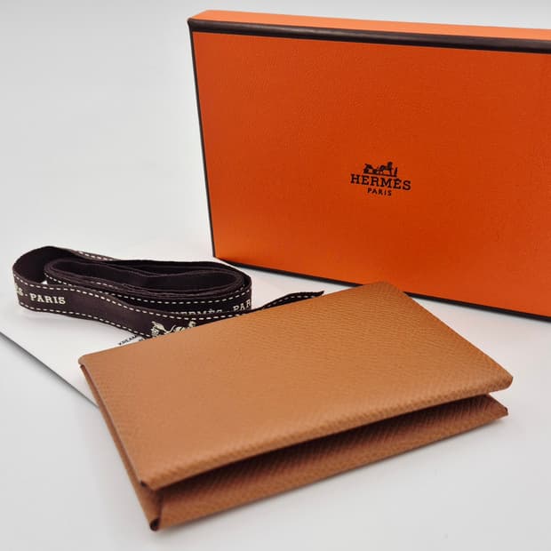 에르메스 칼비 듀오 카드홀더 W각인 미사용품