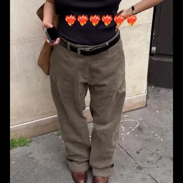 에토스 STRAIGHT COTTON PANTS(새)