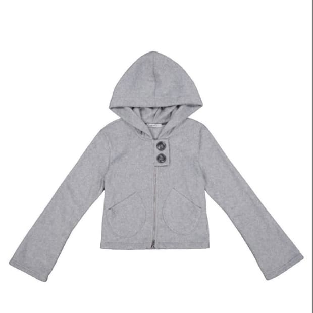 큘 포켓 플리스 후드집업