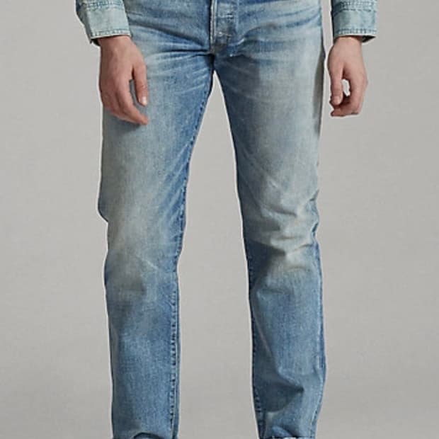 RRL AMERICAN WOVEN SELVEDGE DENIM PANTS