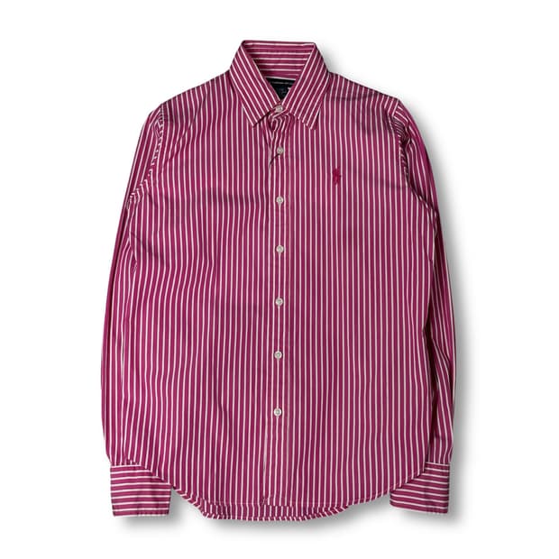 폴로랄프로렌 핫핑크 스트라이프 긴팔 셔츠 6