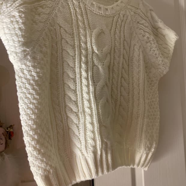 뉴뉴 레이어드 반팔 니트