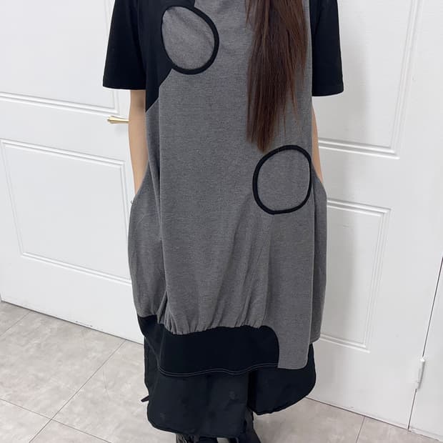 cote 아방가르드 서클 포인트 롱 티