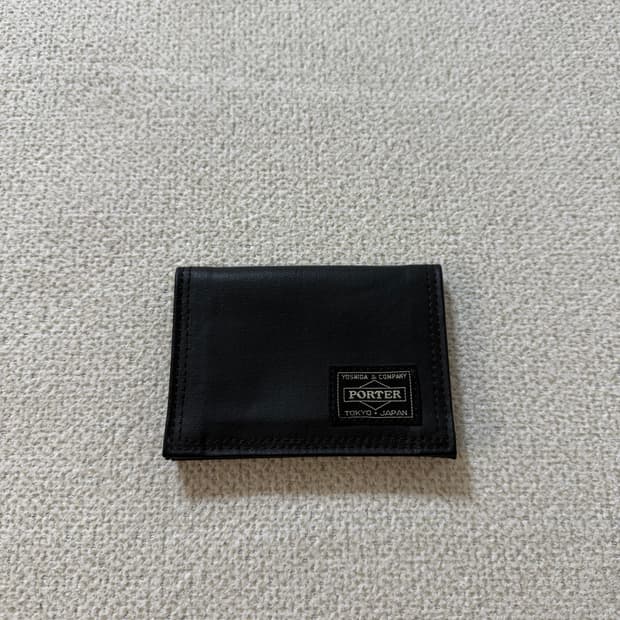 (미사용급) PORTER 포터 프리스타일 패스케이스 블랙 지갑