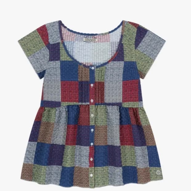 코이세이오 핀턱 블라우스