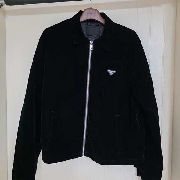 프라다 벨벳 자켓 xl