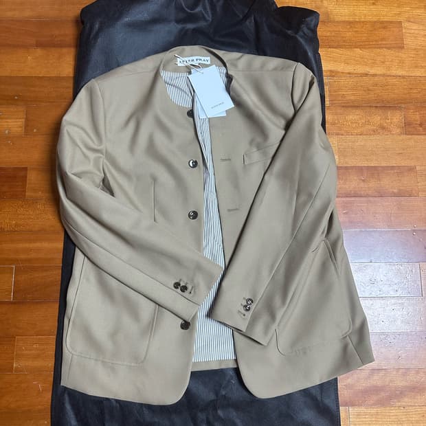 애프터프레이 럭스 카라리스 블레이저 베이지