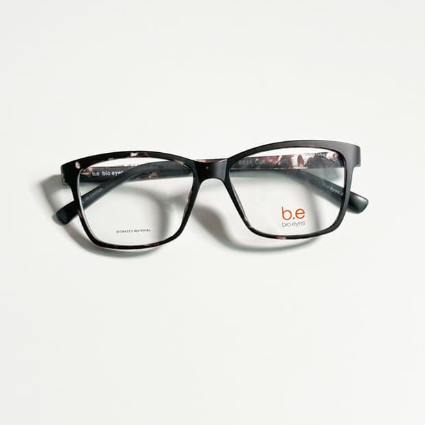 BIO EYES 다크 토터스쉘 뿔테 스퀘어 빈티지 안경