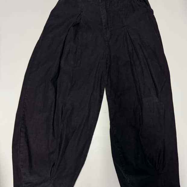 앵글런 ANGLAN 와이드 벌룬팬츠 28.3인치 블랙