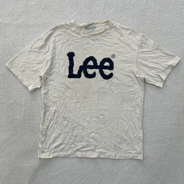 L 리 빅로고 반팔 티셔츠 (전체오염) 0304M