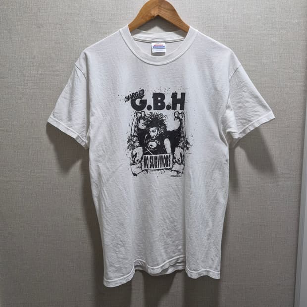 (M) 00s hanes charged G.B.H 밴드 티셔츠