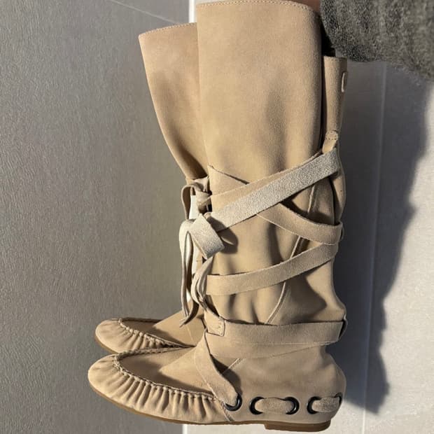 디젤 스웨이드 본디지 부츠