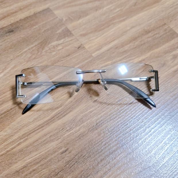 Exte 긱시크 스퀘어 무테 안경 [정품]