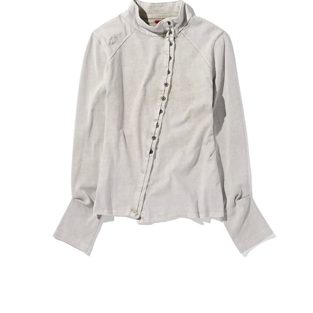 (S)미스치프 WASHED JERSEY SHIRT_LIGHT BEIGE 