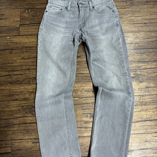리바이스(LEVIS) 511 그레이 워시 슬림핏 데님팬츠 W30 스판