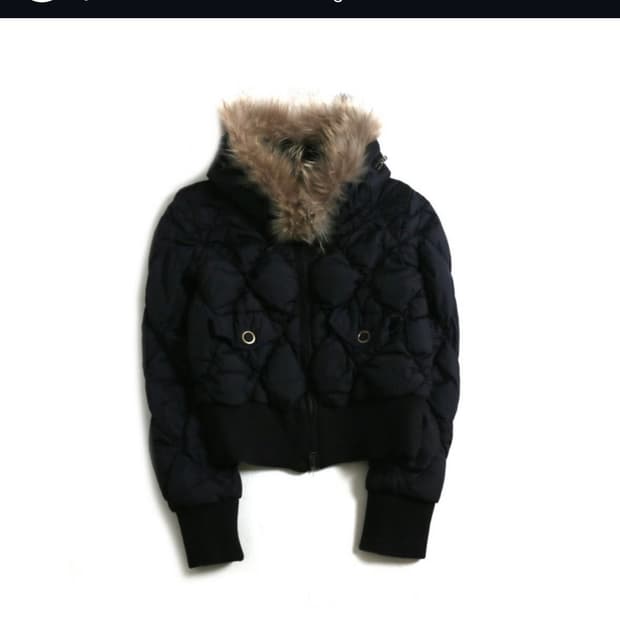 Chemical Sports 블랙 크롭 패딩 자켓