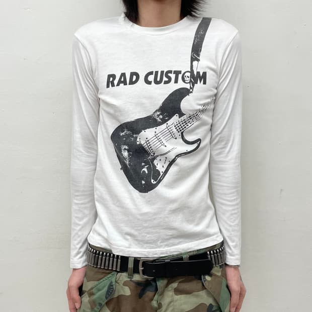rad custom guitar stud printed long slee