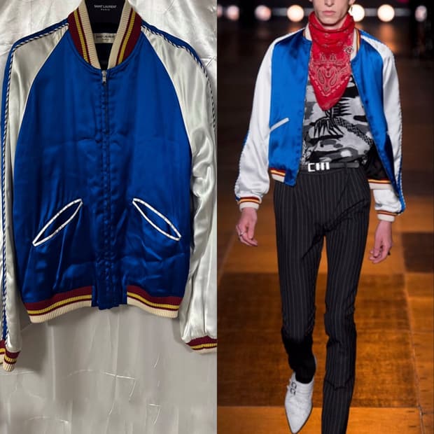 생로랑 SS14 실크 스카잔