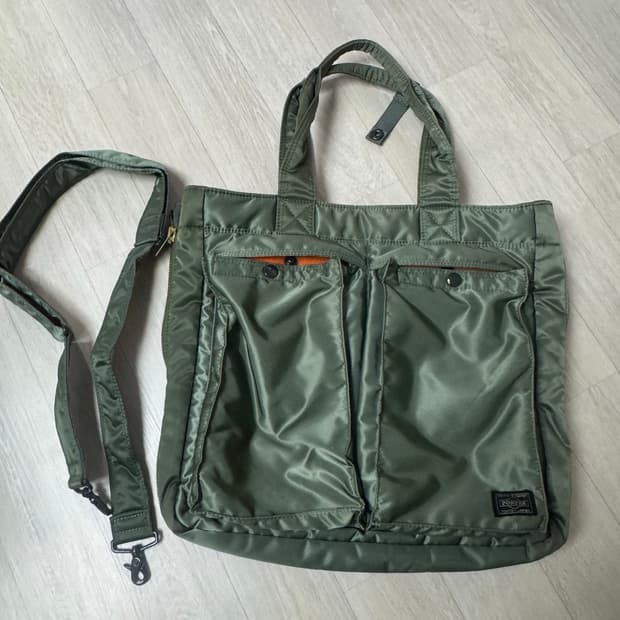 포터 탱커 투웨이 토트백 세이지 그린