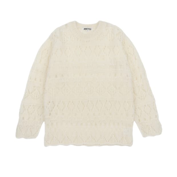 [아유서울] 알파카 스웨터 아이보리