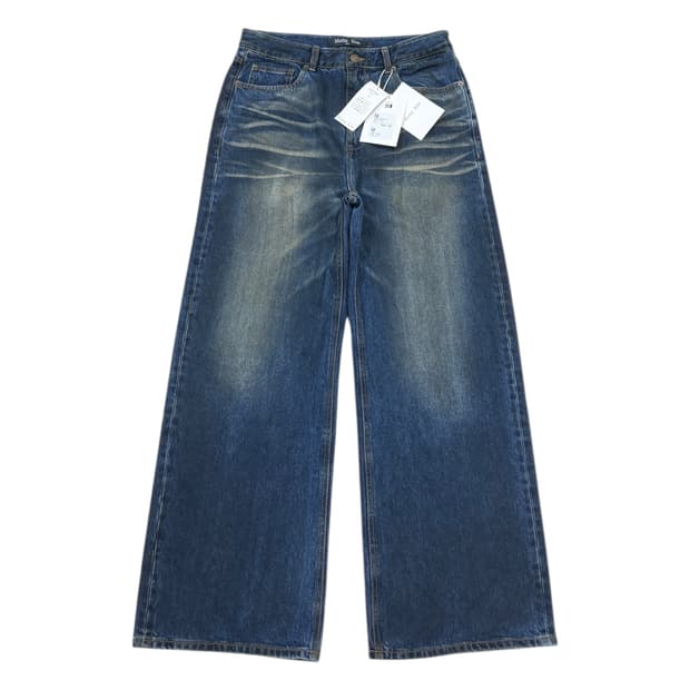 마뗑킴 맨 더티 워시 데님팬츠 바지 L