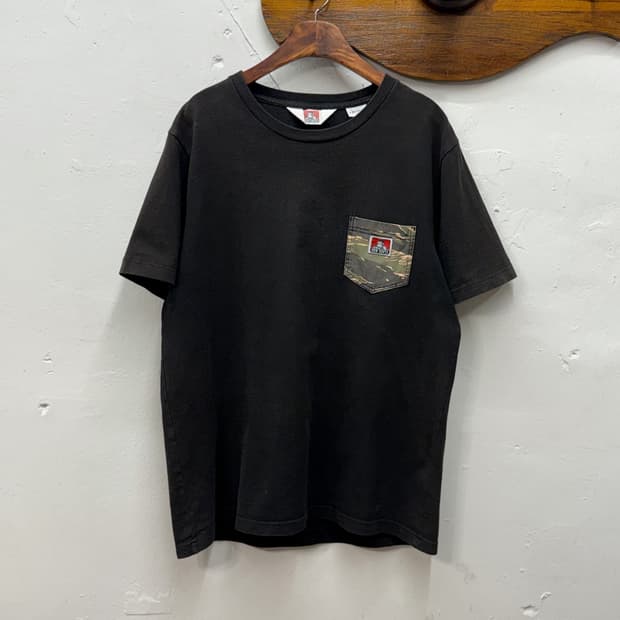BEN DAVIS Camo Pocket Cotton T-Shirt
